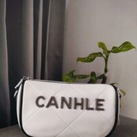 Adda Quilted White Rectangle Sling Bag