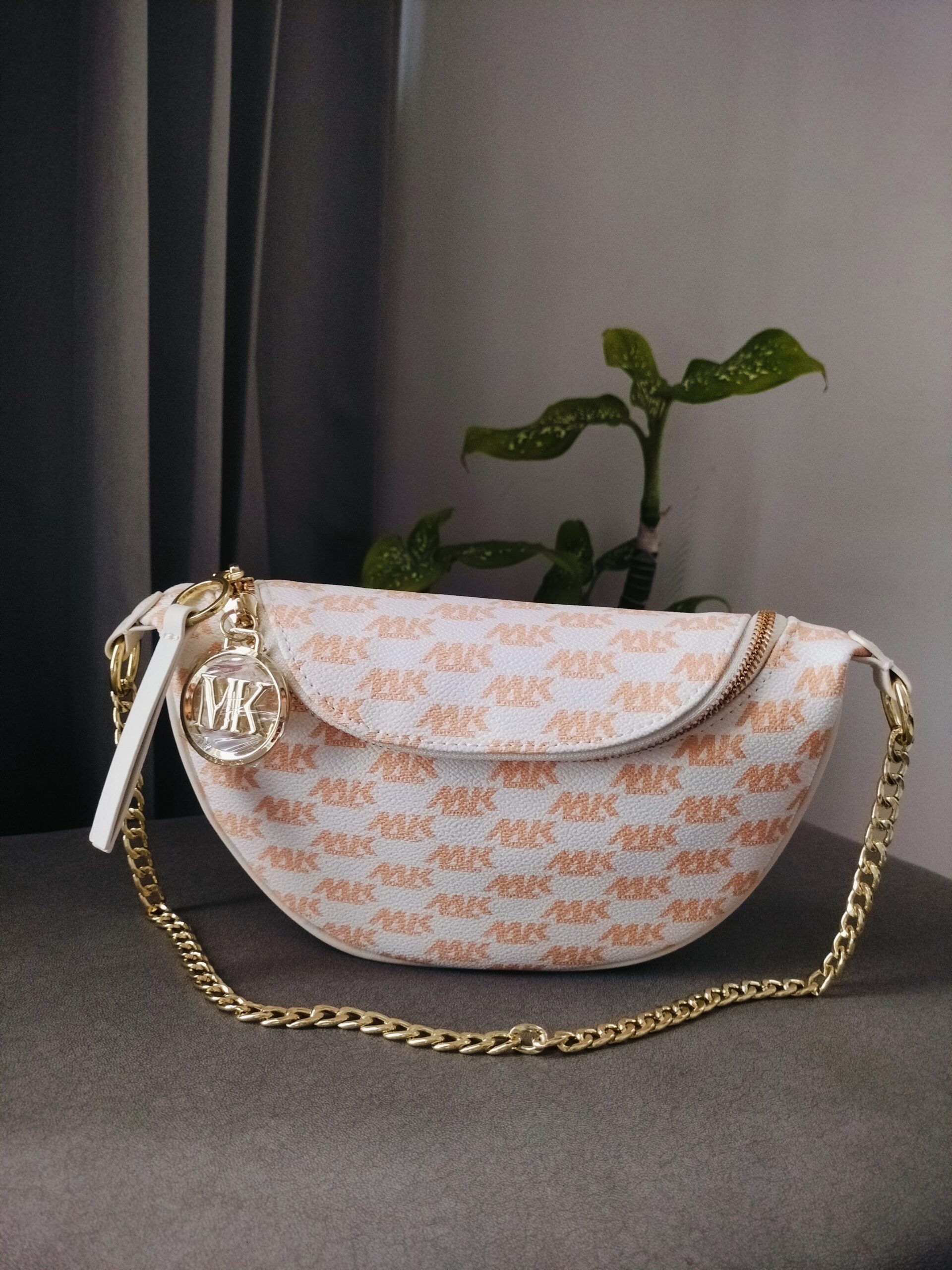 Adda Trendy Half-Moon Monogram Sling Bag