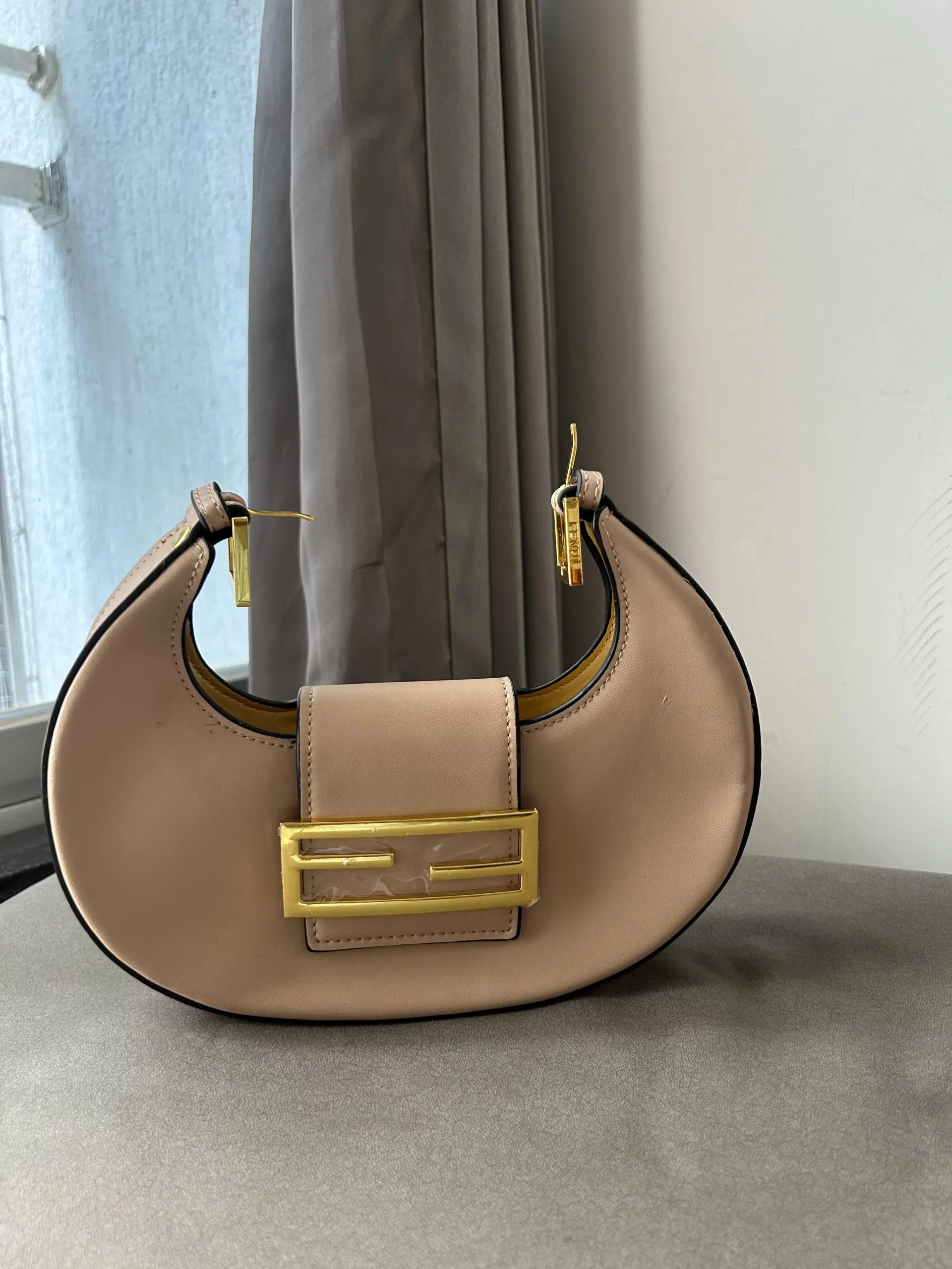 Fendi Premium Crescent PU Leather Handbag - Image 2